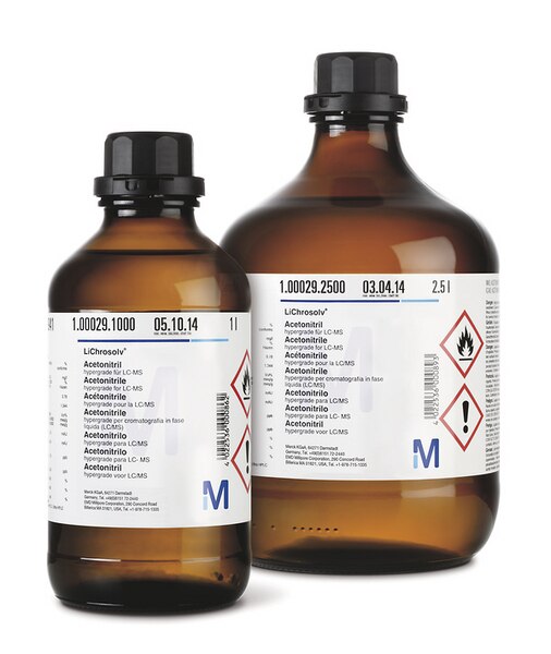 ACETONITRILE HYPERGRADE FOR LC-MS LICHROSOLV®(1.00029.2500)(2.5 L)(SET)